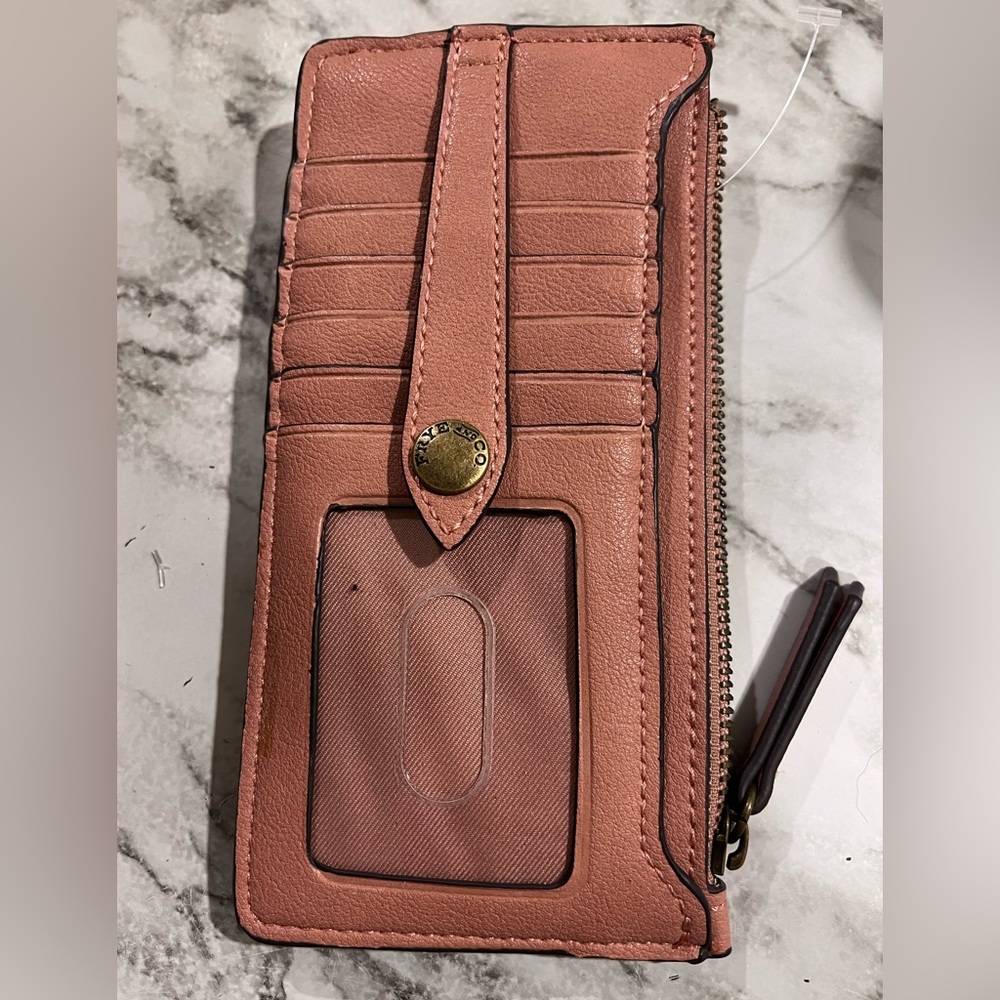 FRYE AND CO. Dusty Rose Leather Card Wallet - Picture 2 of 2